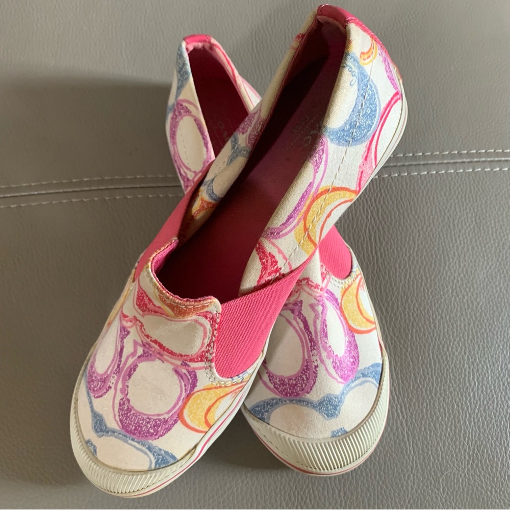 Pink and White Sneakers size 6